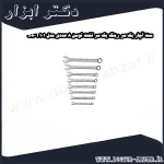 ست آچار یک سر رینگ یک سر تخت توسن 8 عددی مدل T101 S8